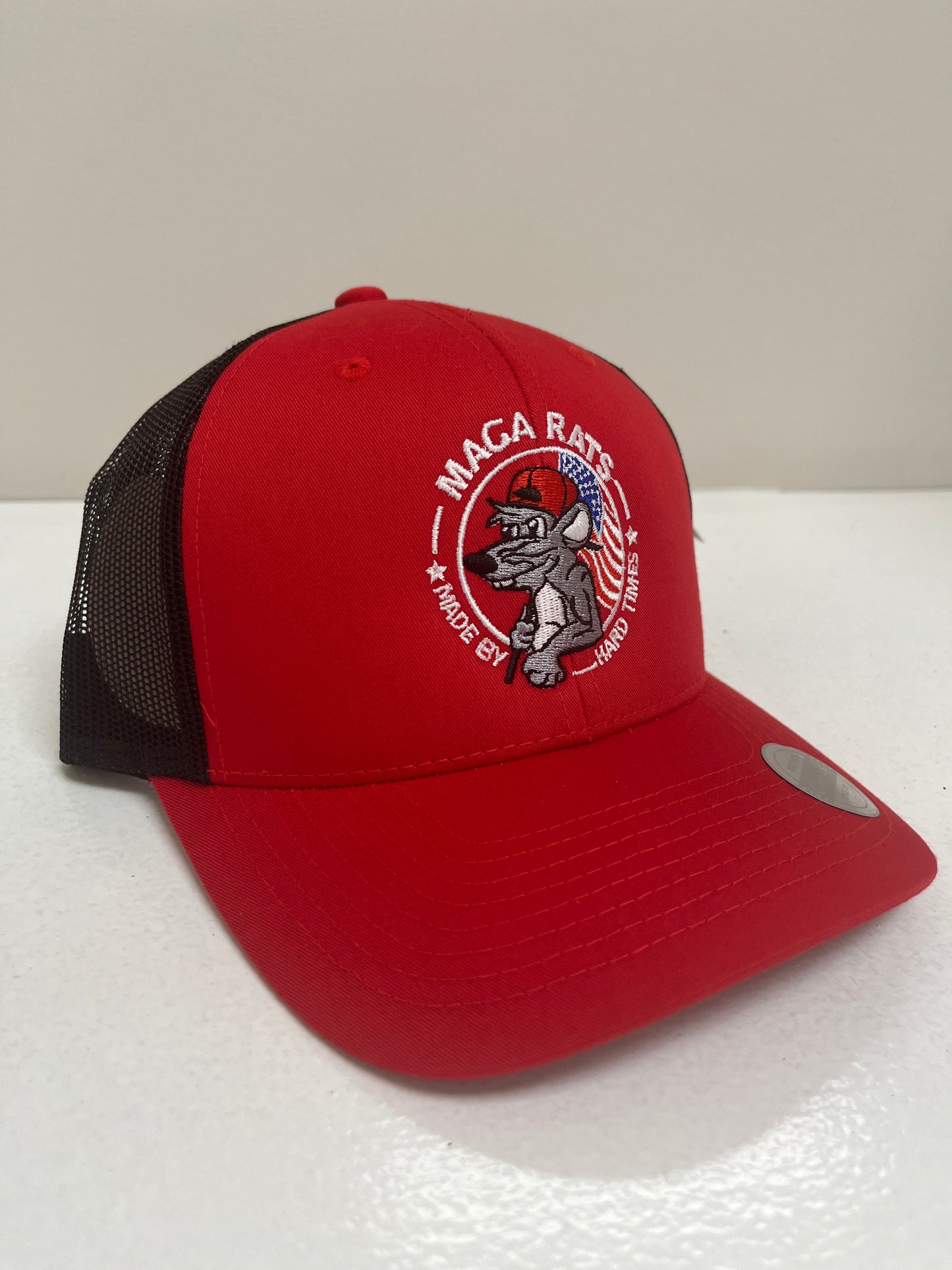 MAGA RATS Red/Black Embroidered Trucker Hat