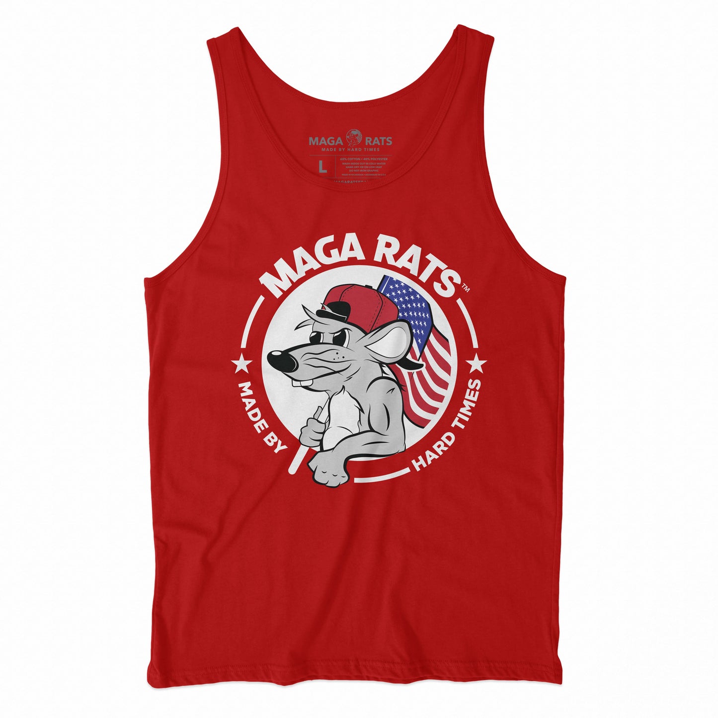 MAGA RATS Front Logo Red TANK