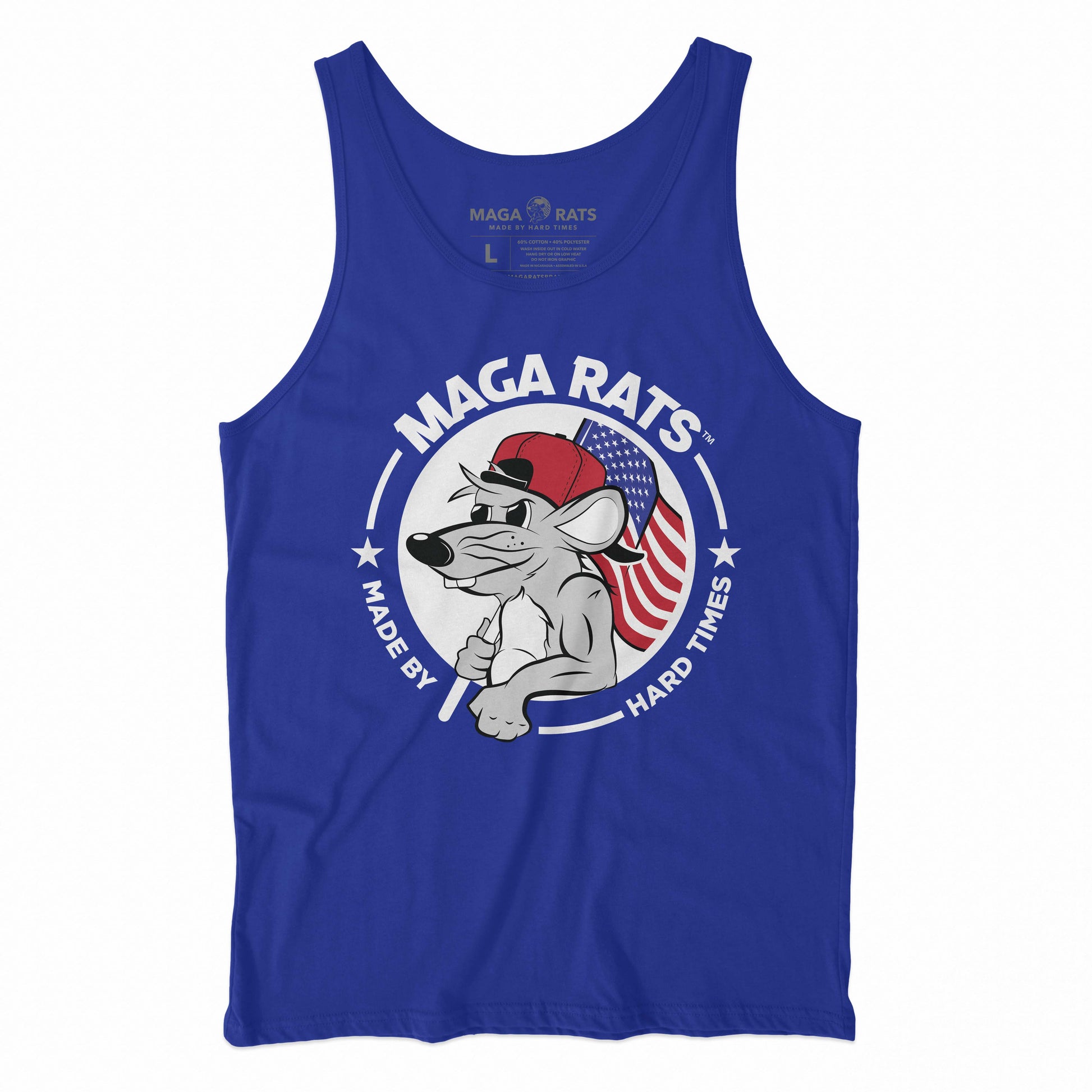 MAGA RATS Front Logo Royal Blue TANK – MAGA RATS™ Apparel