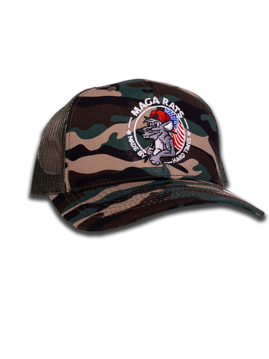 MAGA RATS Camo Trucker Hat